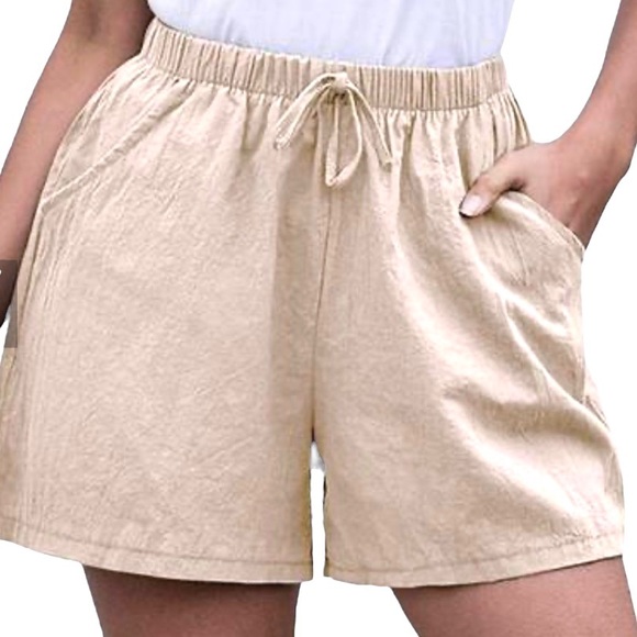 Tahari 100% Linen Shorts S - Picture 1 of 7